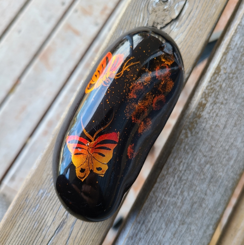 Vibrant Butterfly Glossy Ornament